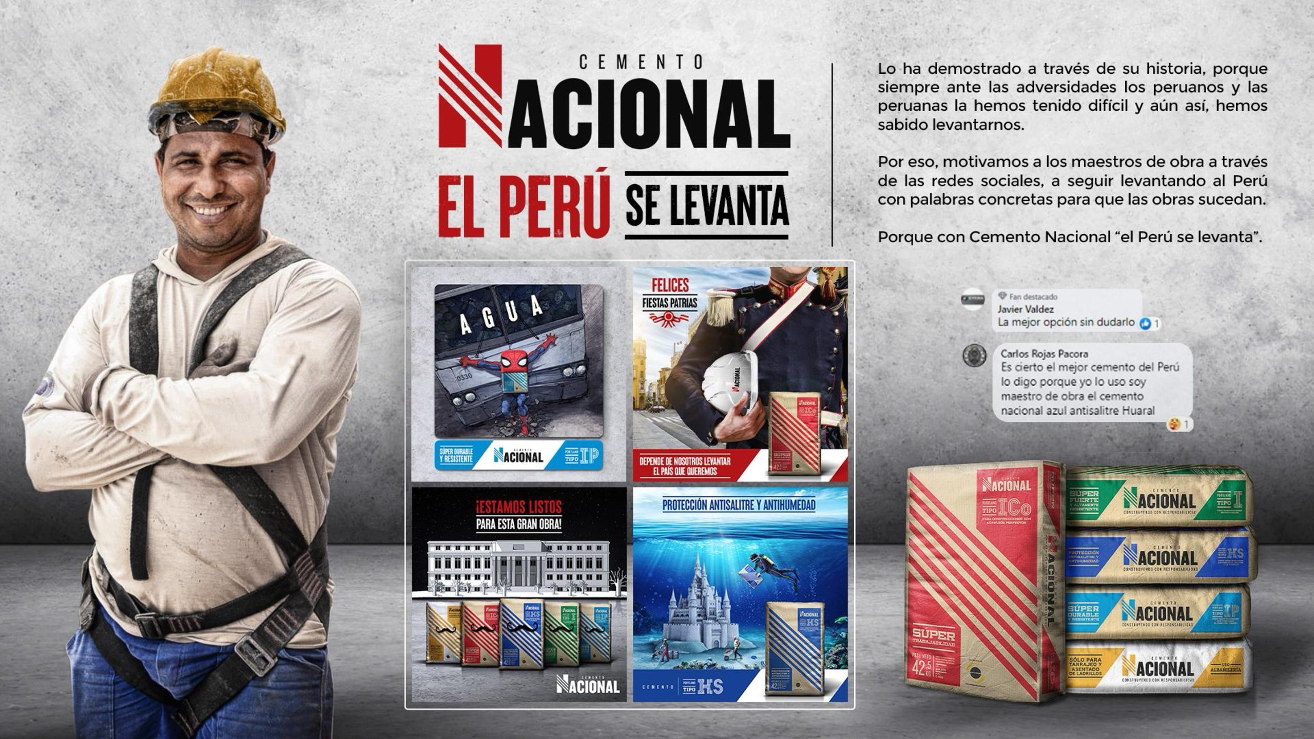 Cemento Nacional — Contenido campaña