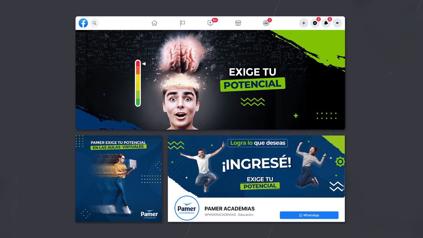 Pamer Academias — Pieza creativa 1