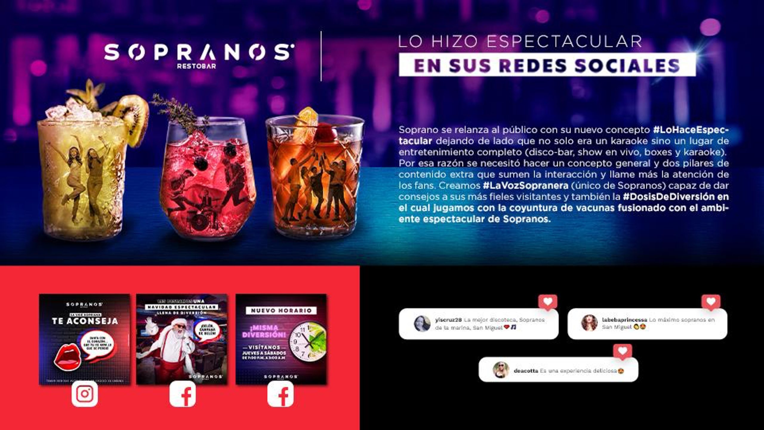 Sopranos — Contenido redes sociales