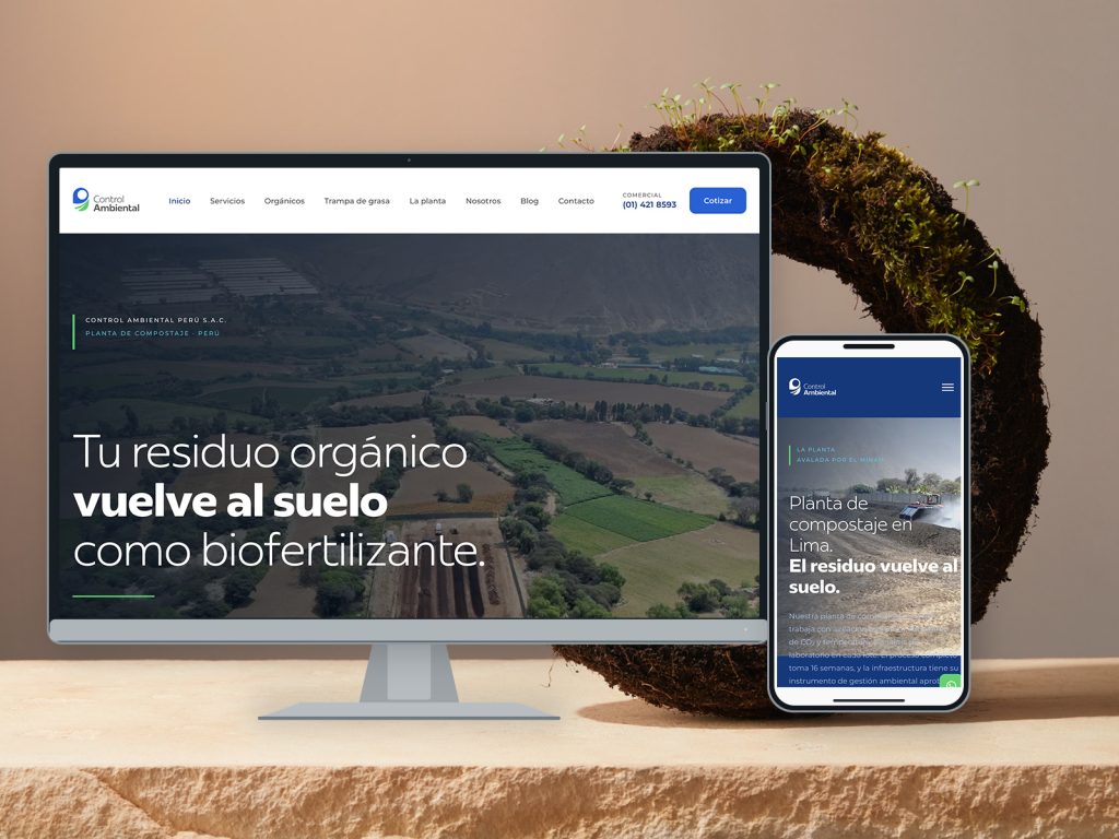 Diseño web de Control Ambiental Perú por Bum Growth