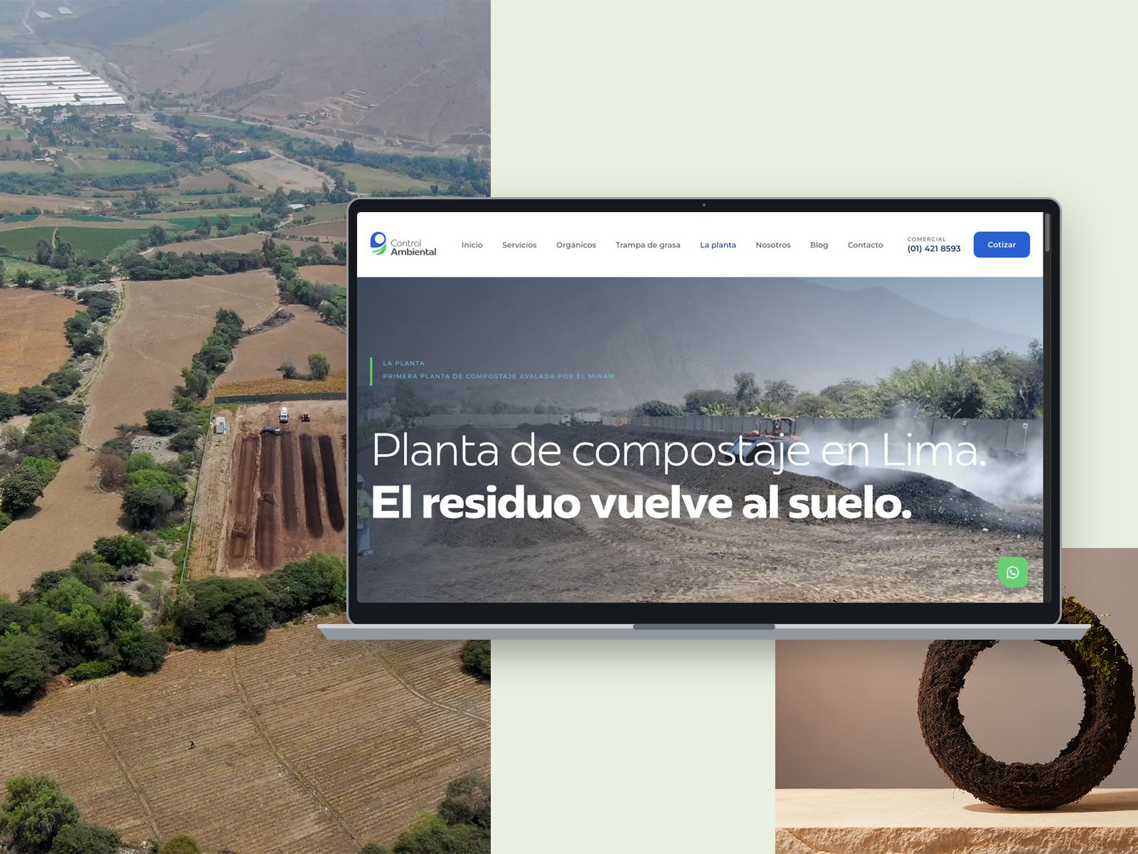 Control Ambiental Perú: detalle de la experiencia web y navegación