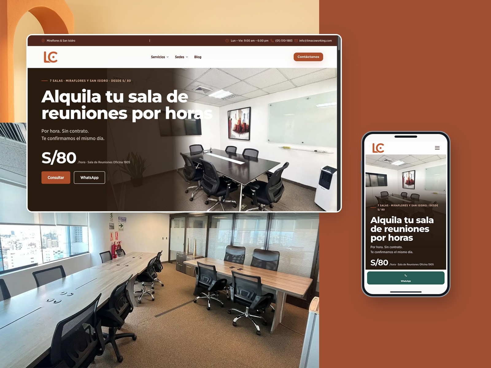 Lima Coworking: detalle de la experiencia web y navegación