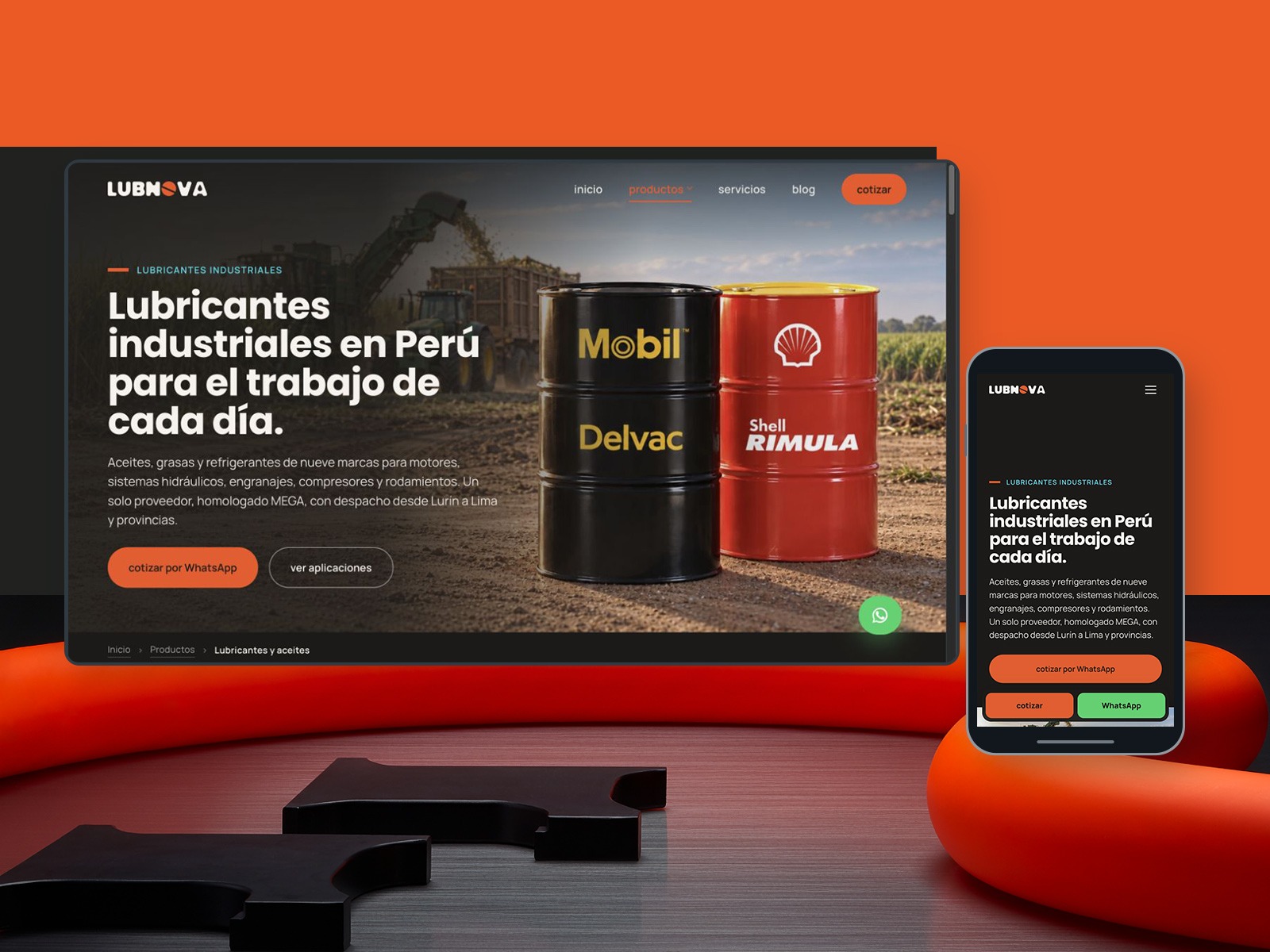 Lubnova: detalle de la experiencia web y navegación